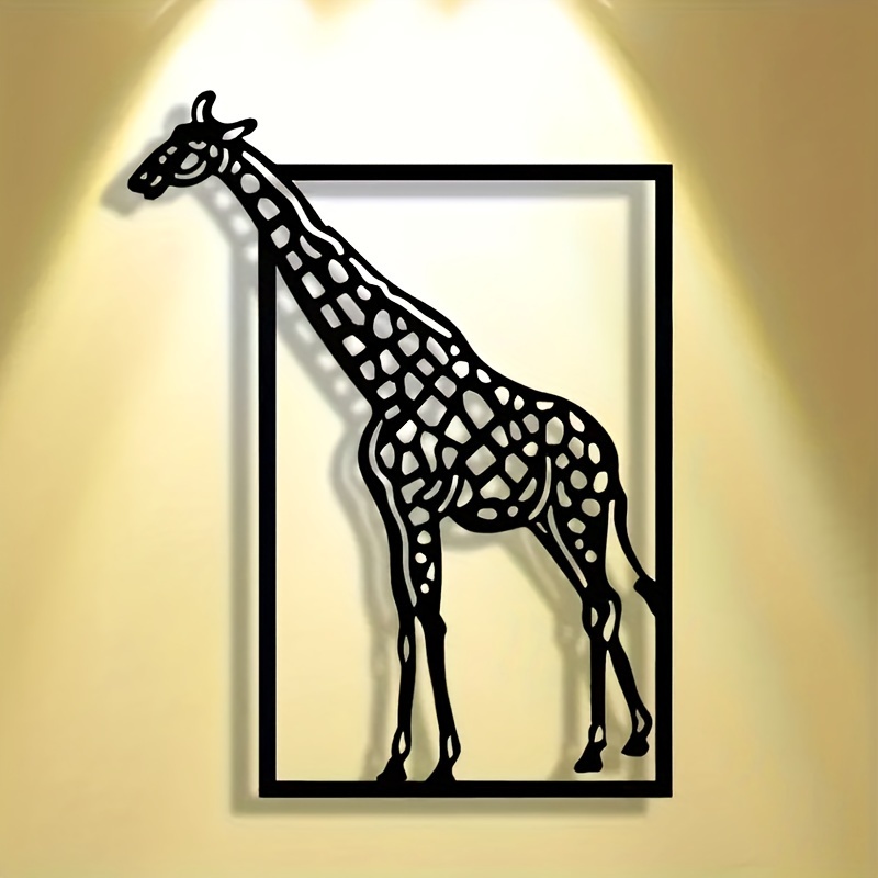 Art Craft Bar - Abstracte giraffe metalen wanddecoratie Halloween decoratie