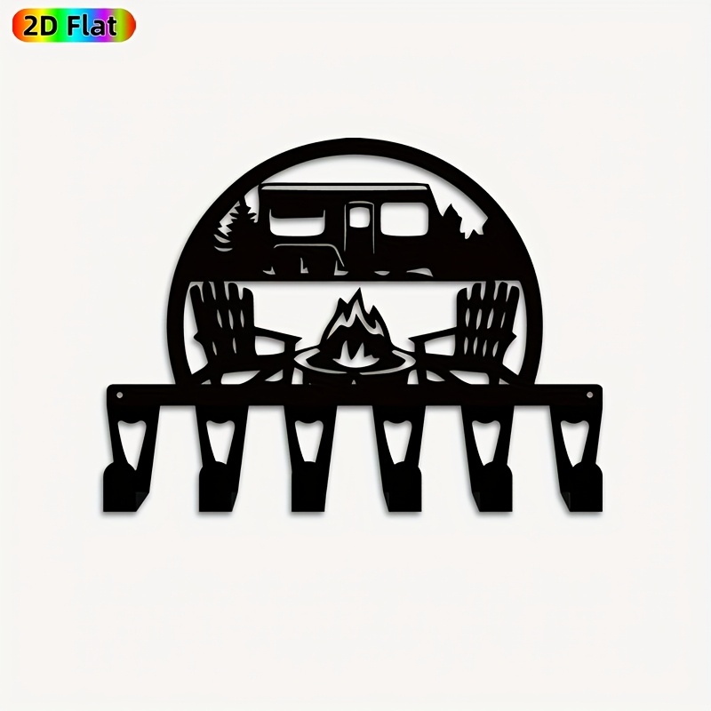 Art Craft Bar - CIFBUY Retro Camper Metalen Wanddecoratie Sleutelhanger