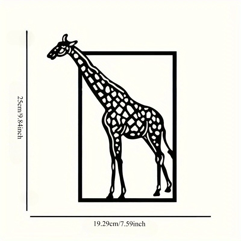 Abstracte giraffe metalen wand - Art Craft Bar recensie en prijs