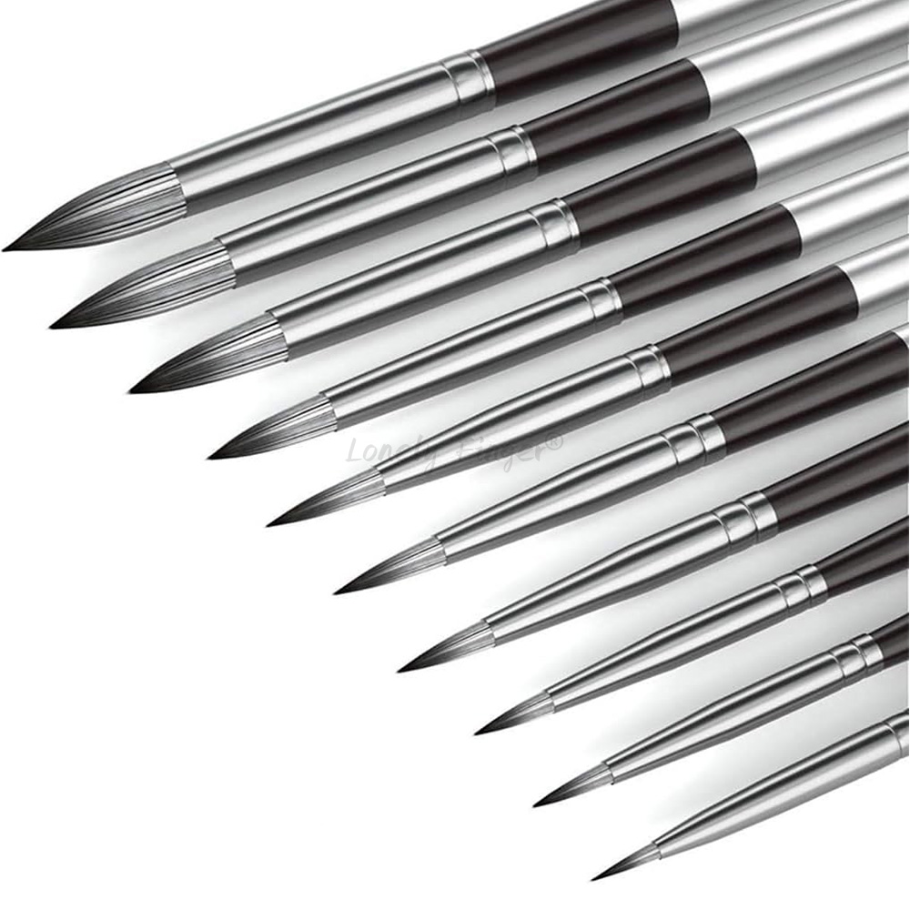 10st ronde aquarelverfborstels - Gouache Paint Set recensie en prijs