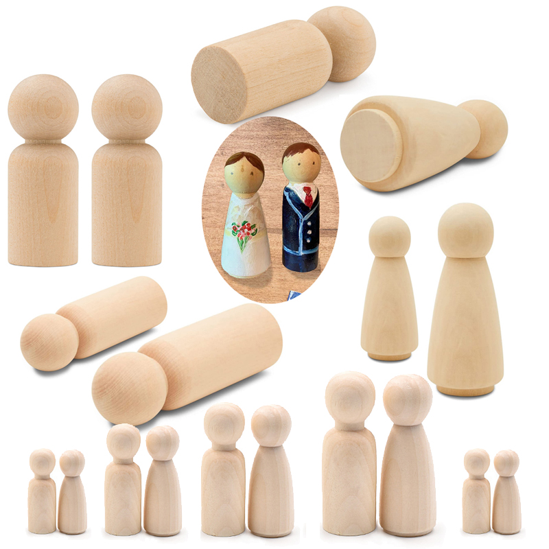 5 Stuks Onvoltooide Houten Peg - Art And Craft For Nursery recensie en prijs