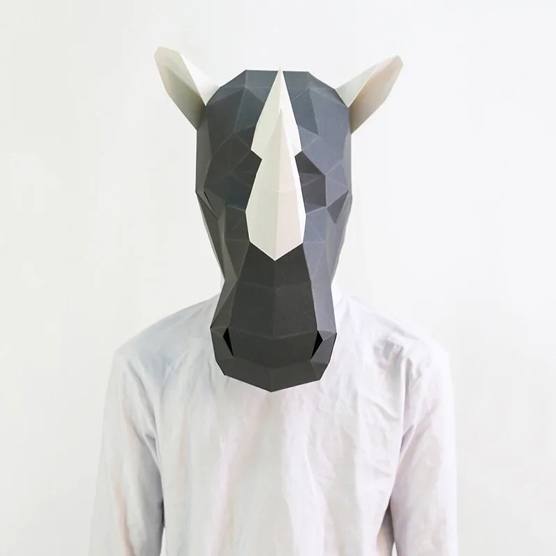 Neushoorn Volwassen Hoofdmaske - Art Craft Cardboard recensie en prijs