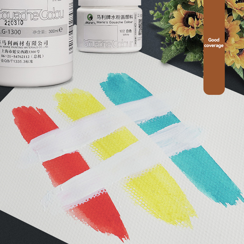 Witte Gouache Verf 100 ml/300  - Gouache Paint Set recensie en prijs