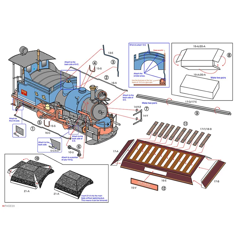 Klassieke Trein Stoomlocomotie - Art Craft Cardboard recensie en prijs