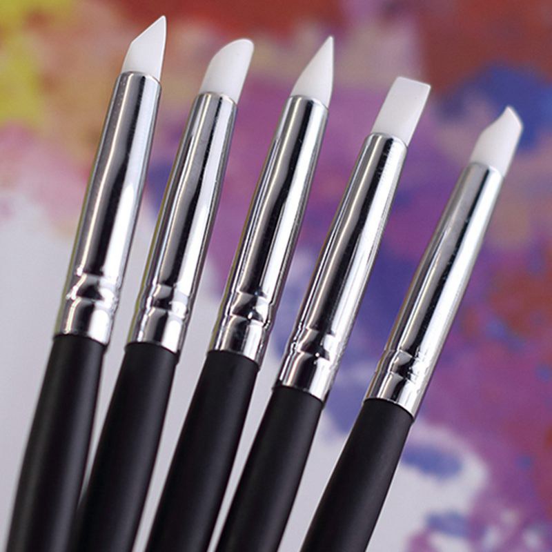 5Pcs Silicone Rubber Tip Pense - Gouache Paint Set recensie en prijs
