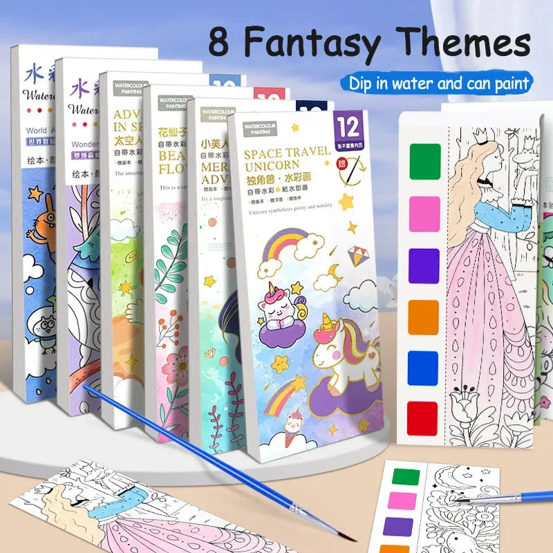 Draagbare aquarelboekset - 12- - Gouache Paint Set recensie en prijs